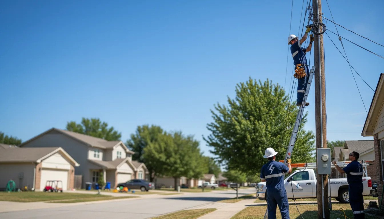 Residential electrician providing installation services in Marion, MI